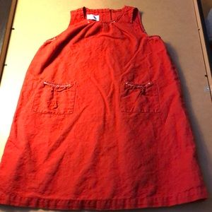 Baby Girls Linen Petit Bateau Made In Europe Dress